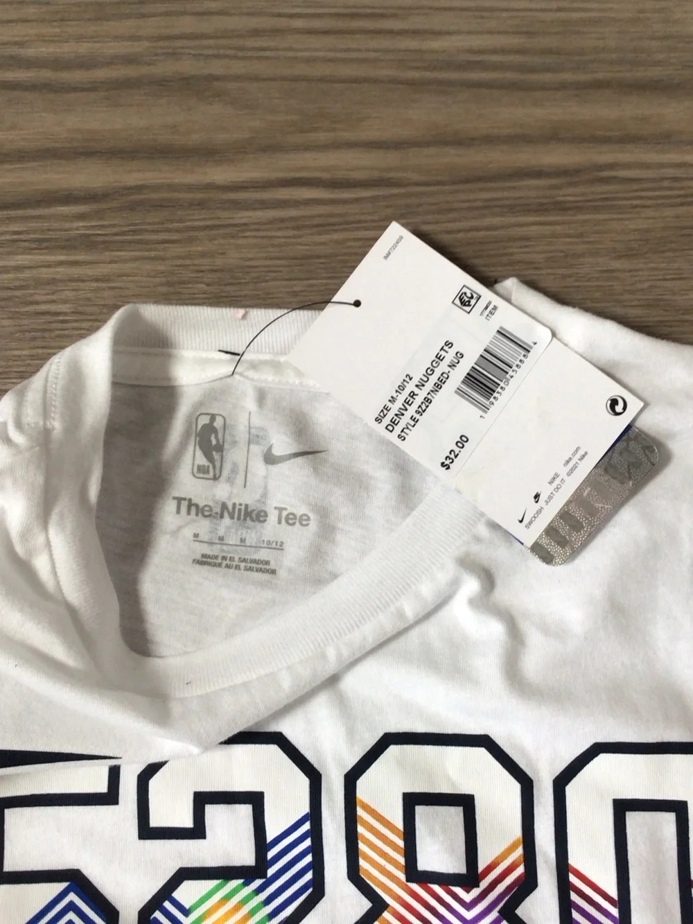 Nike Denver Nuggets Tee with Stripe '5280' Graphic